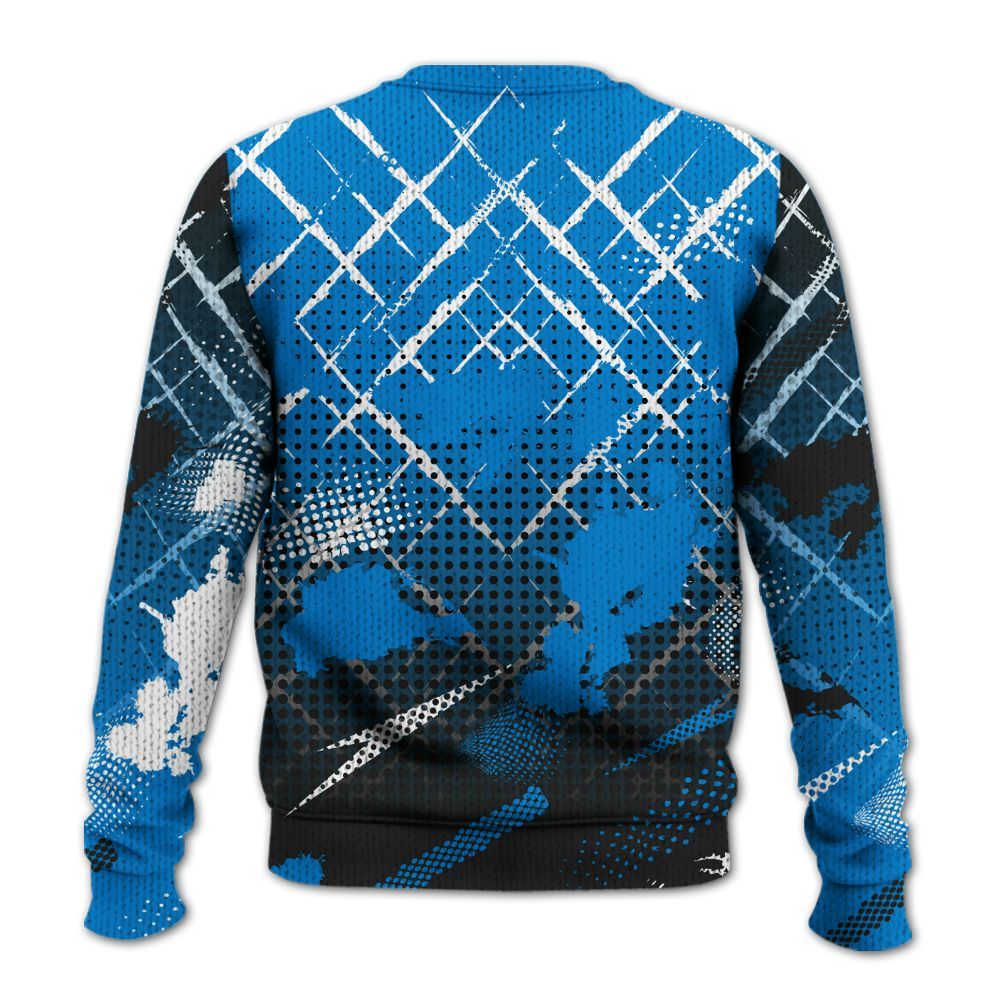 Sweater To Match High OG FragmentxULA White Black 1s - Halftone Stand Business Dripping Graphic