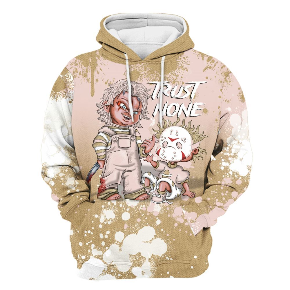 Hoodie To Match Low Linen 2025 1s - Trust No One Scary All Over Print
