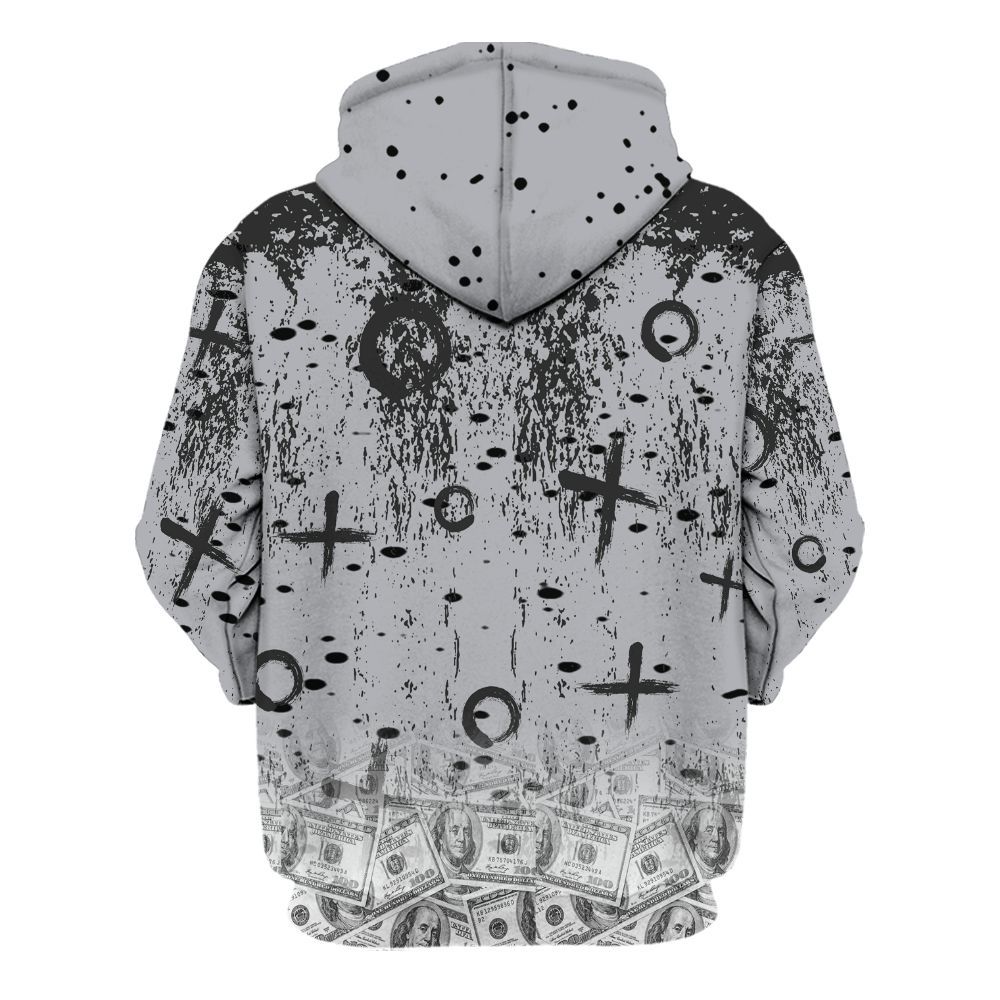 Hoodie To Match White Cement 4s - Selfmade Unique Grunge All Over Print