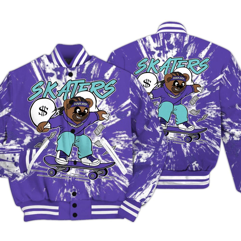 Varsity Jacket To Match Low Hornets 1s - Skaters Bear Luxury Varsity Jacket Unisex