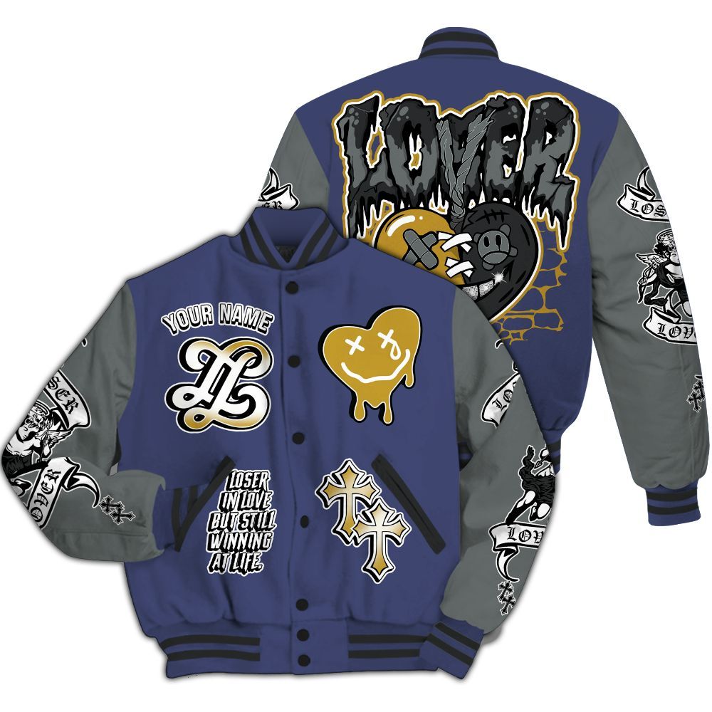 Varsity Jacket To Match Lakeshow 4s - Loser Lover All Over Print