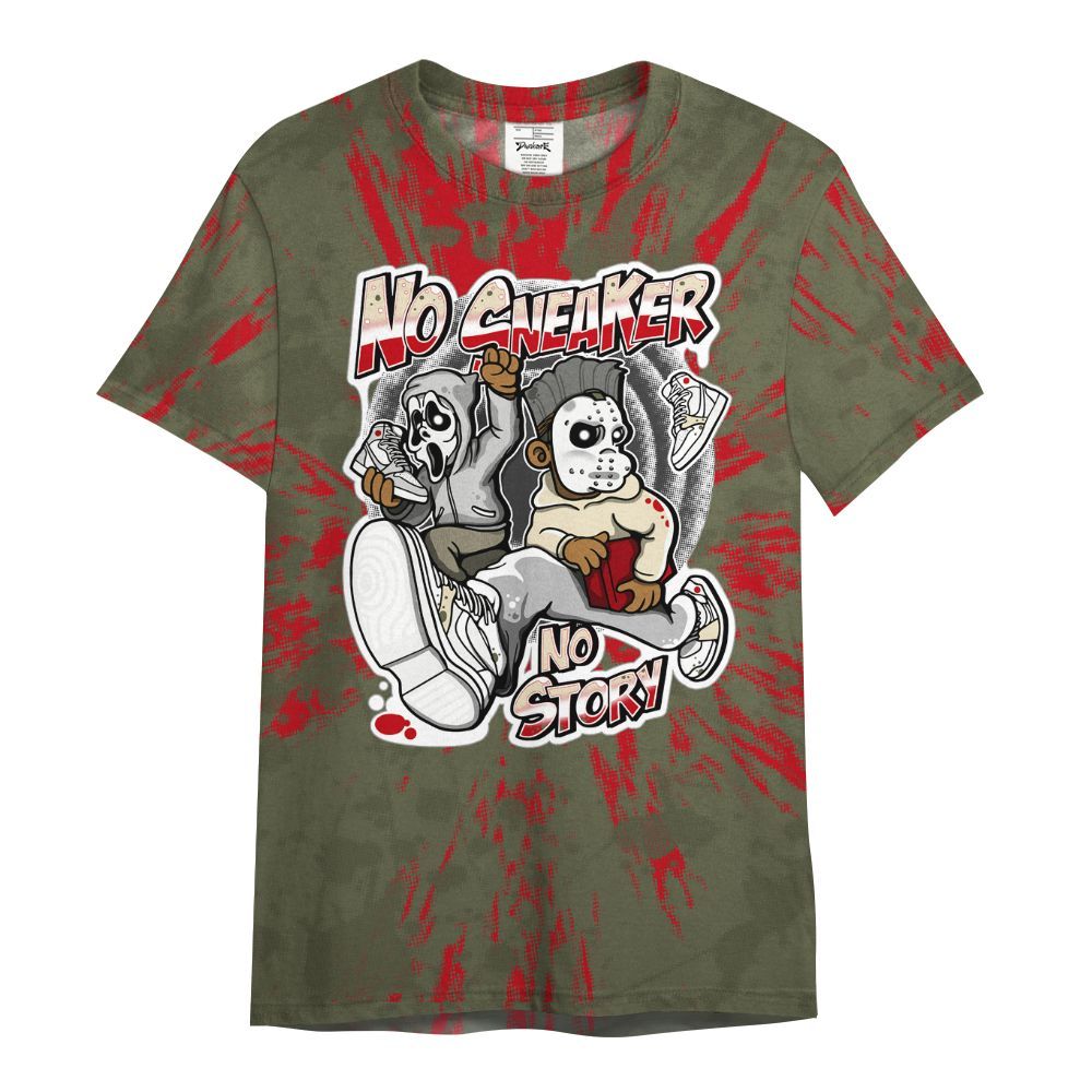 Shirt To Match Travis Scott Low OG Medium Olive 1s - Sneakers Make Story Graphic Luxury All Over Print