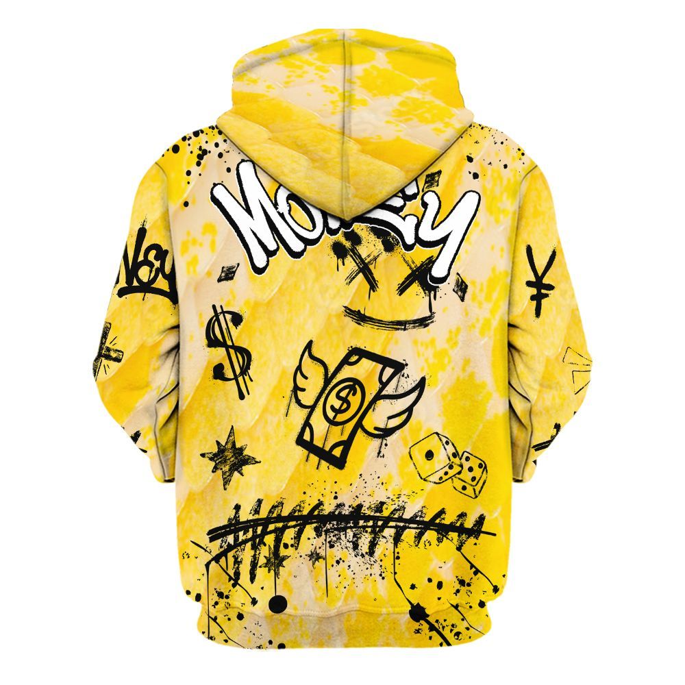 Hoodie To Match Low Yellow Python 11s - Everybody Paid In Full Crayon All Over Print