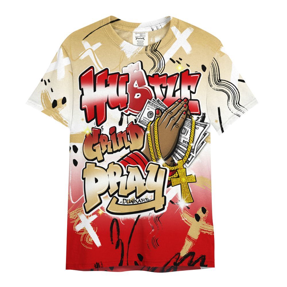 Shirt To Match Ja 2 Halloween - Money Hustle Grind Pray All Over Print