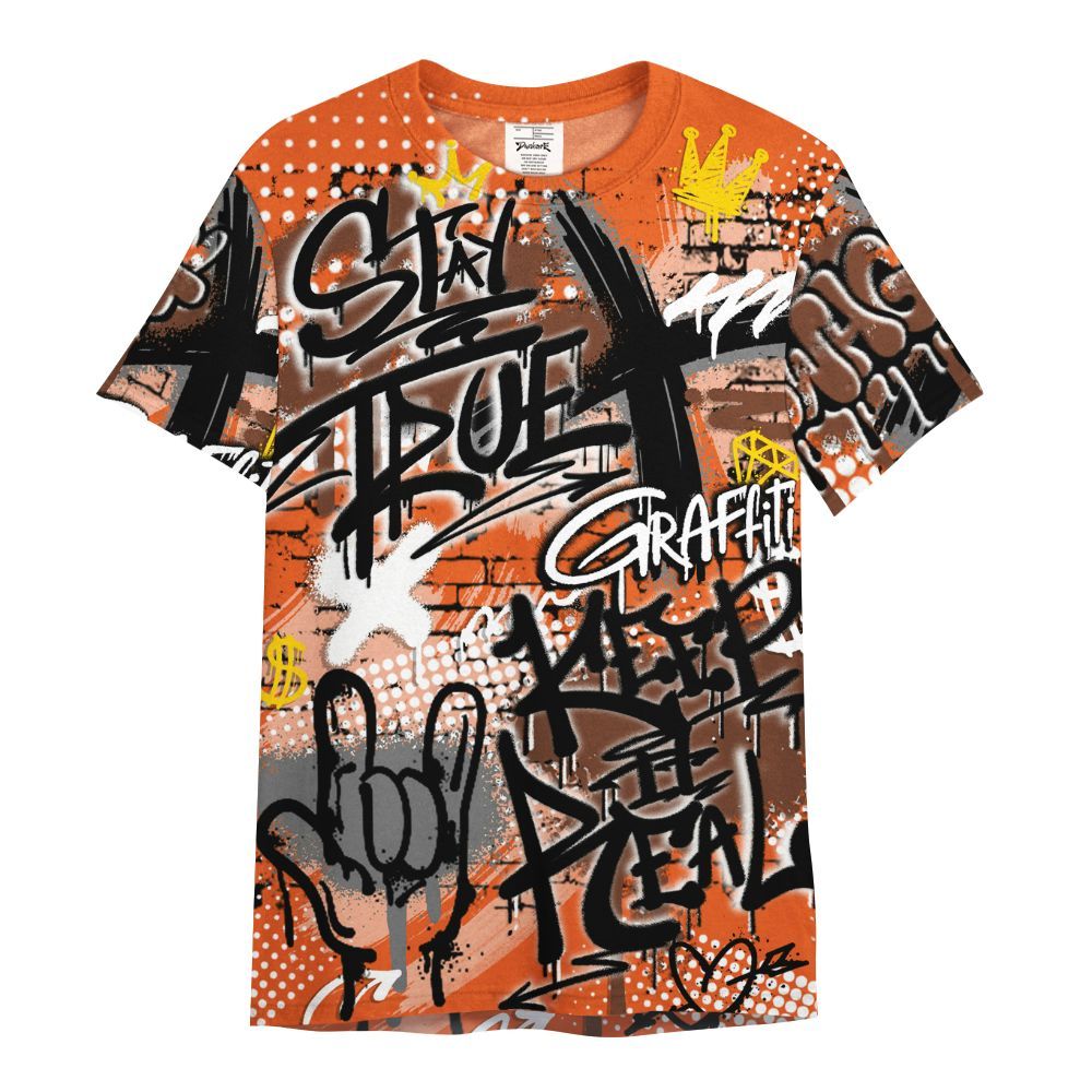 Shirt To Match High OG Starfish 1s - True It Real Graffiti Streetwear All Over Print