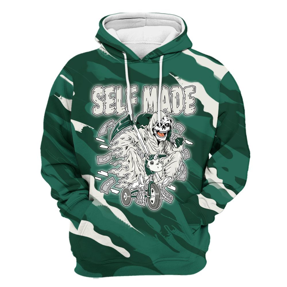 Hoodie To Match Oxidized Green 4s - Self Make Skeleton Colored All Over Print