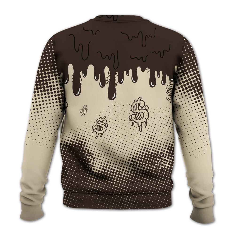 Sweatshirt To Match 2025 Retro Earth 5s - Loot Bear Unique Drip All Over Print