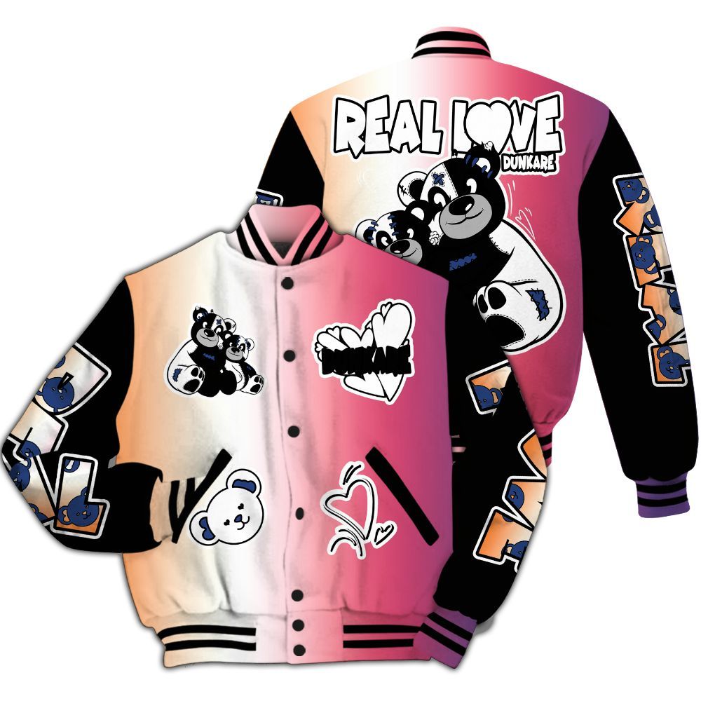 Varsity Jacket To Match Air Griffey Max Los Angeles 1s - Sincere Fondness Bear All Over Print