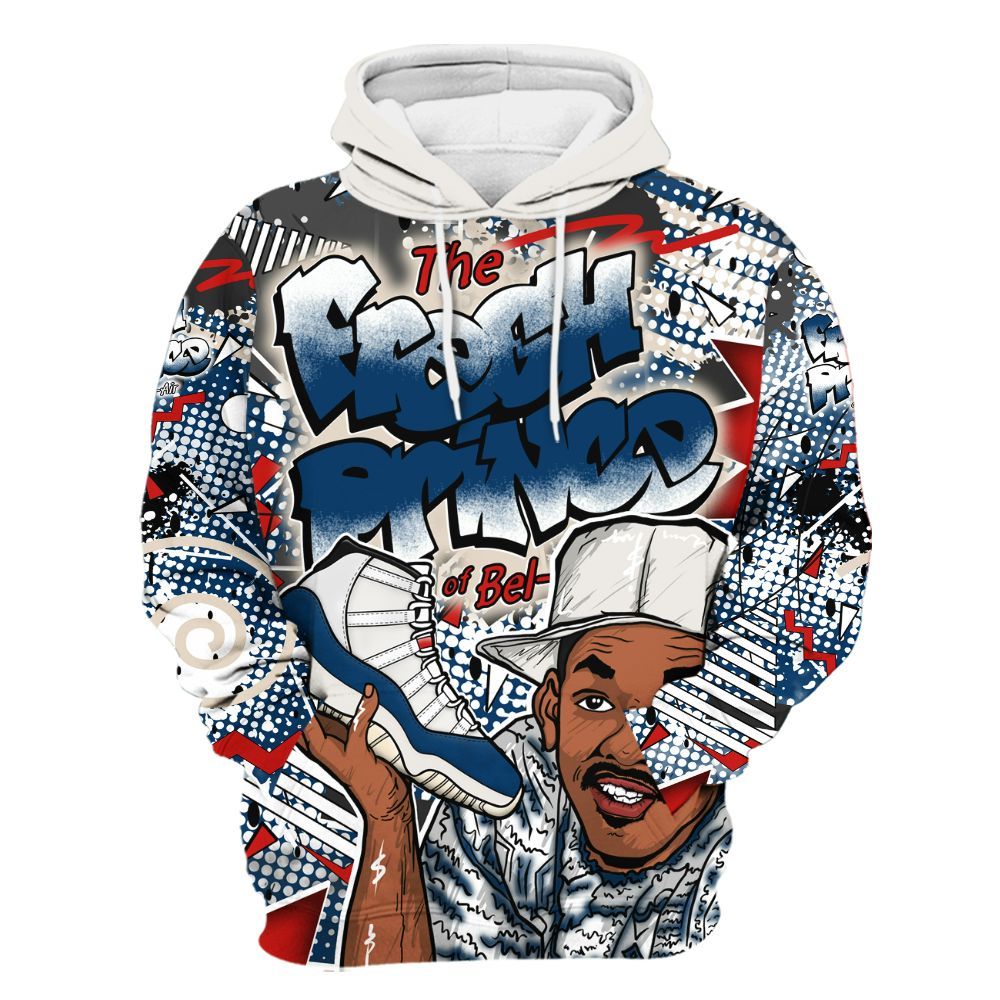 Hoodie To Match Retro Rare Air 11s - Fresh Sneaker 90s All Over Print