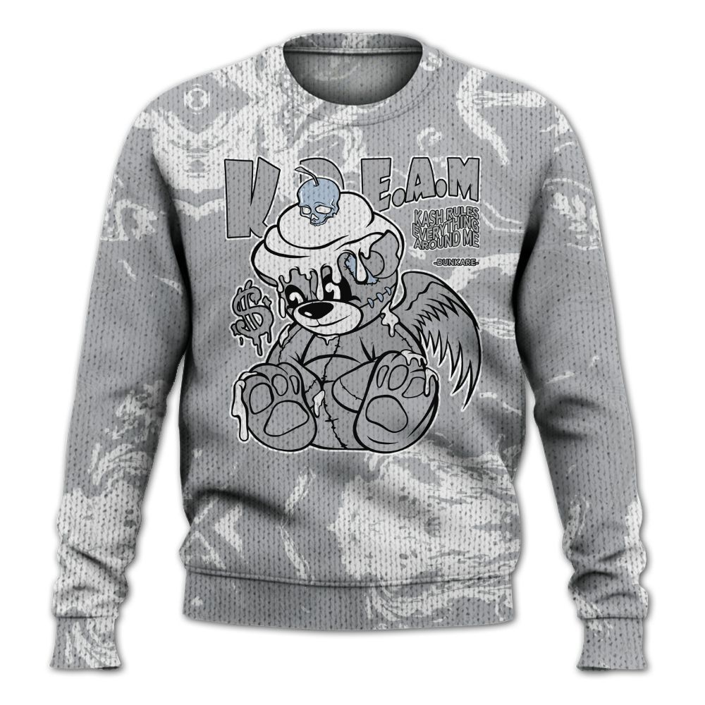 Knitted Sweater To Match Low OG Wolf Grey 1s - Loot Bear Liquid