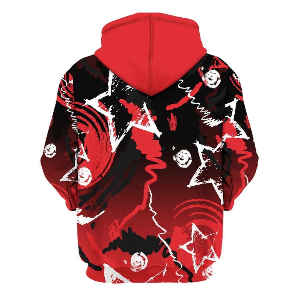 Hoodie To Match Chile Red 9s - Grind Shine Later Drip All Over Print