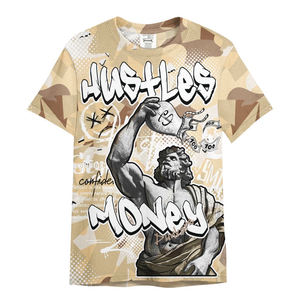 Shirt To Match Desert Camo 3s - Huslte Money Retro All Over Print