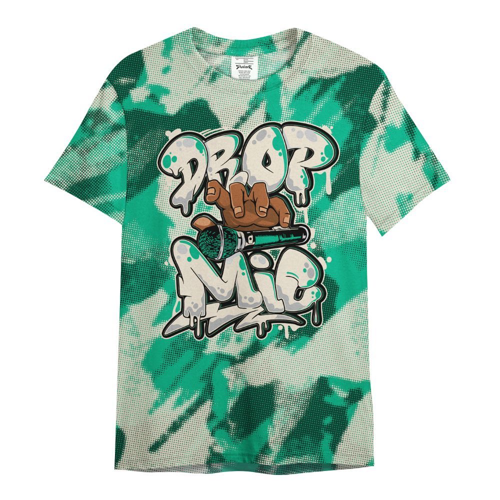 Shirt To Match Oxidized Green 4s - Drop Mic Abstract All Over Print