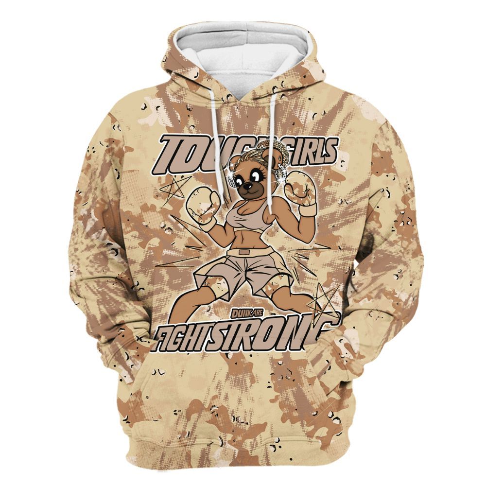 Hoodie To Match Desert Camo 3s - Gritty Girls Bear Luxury All Over Print
