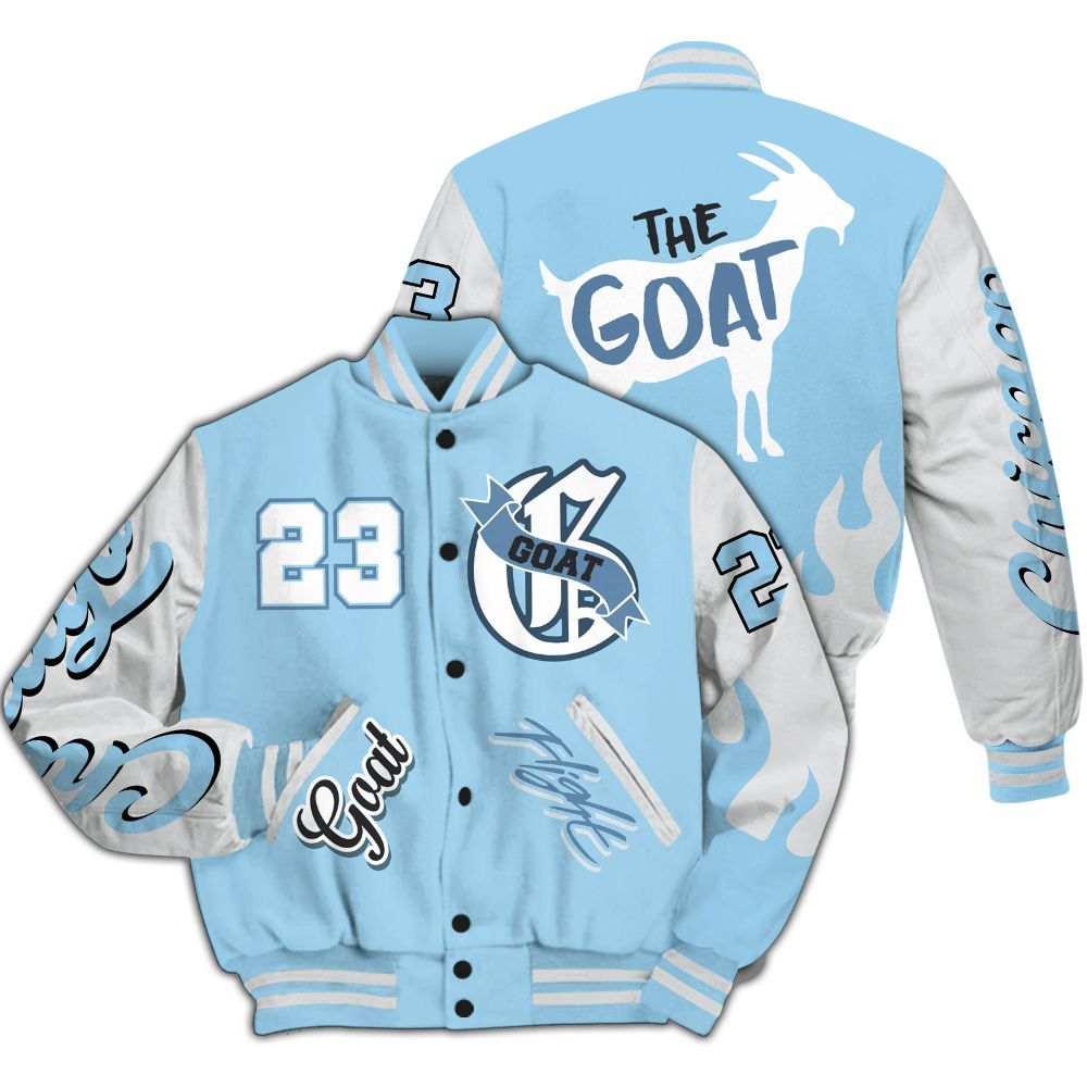 Varsity Jacket To Match Legend Blue 11s - The G.O.A.T Flight Streetwear All Over Print