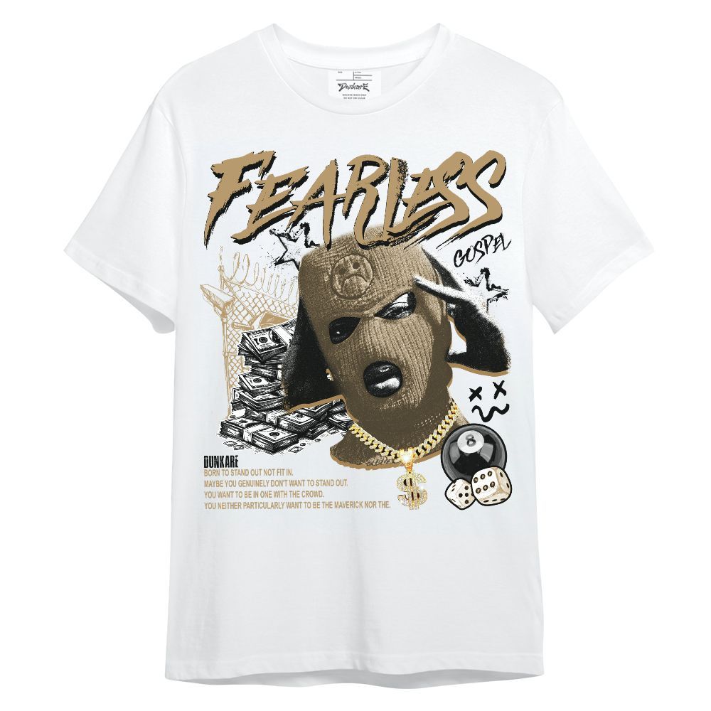 Shirt To Match High OG Black Metallic Gold 1s - Fearless Gospel Streetwear Money Unisex Shirt