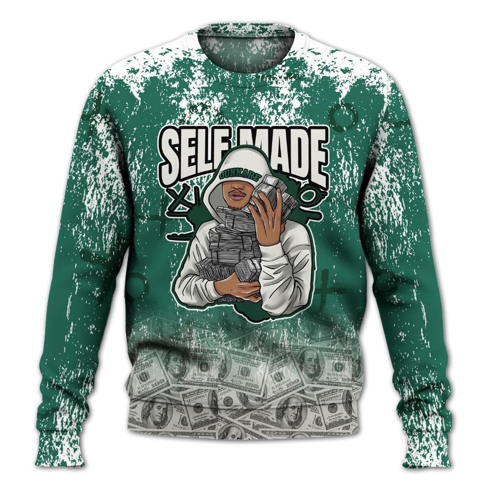 Sweatshirt To Match Oxidized Green 4s - Selfmade Unique Grunge All Over Print