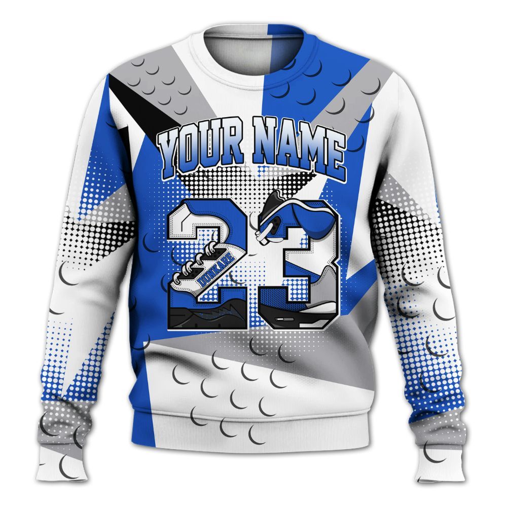 Sweatshirt To Match Retro Stealth 5s - Poly Custom Name Number 23 5s All Over Print