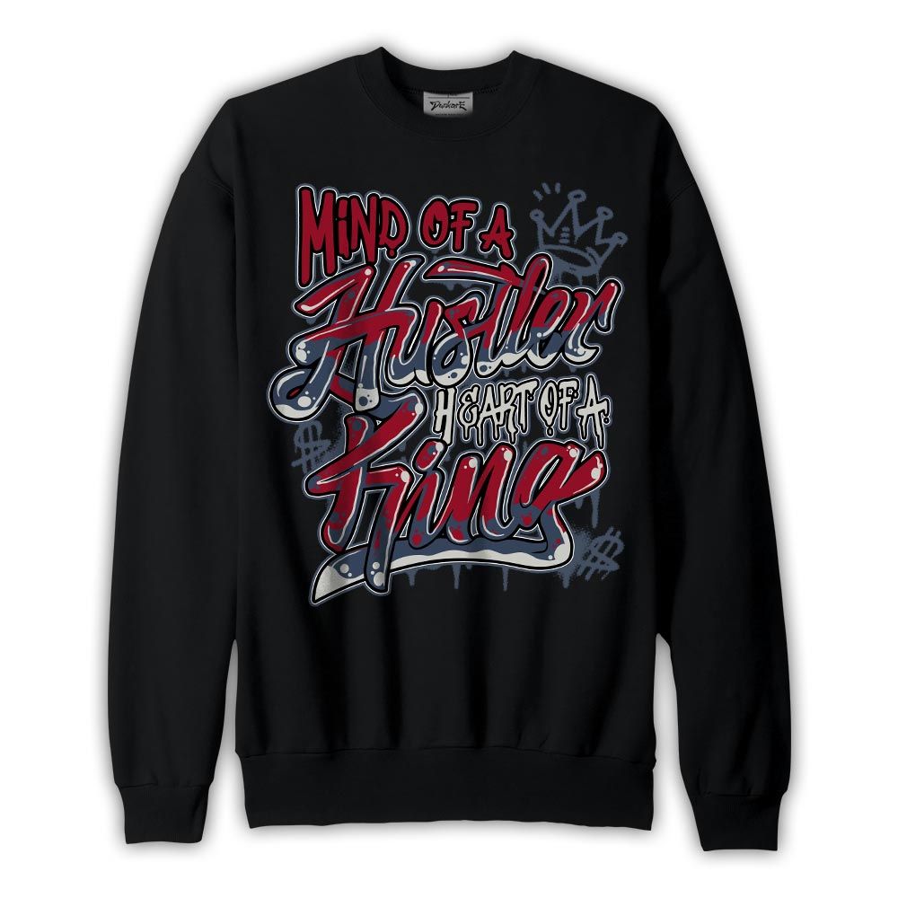 Sweatshirt To match Retro Olympic 6s Sweatshirt - Mind Of Hustlers Heart King Graphic Graphic