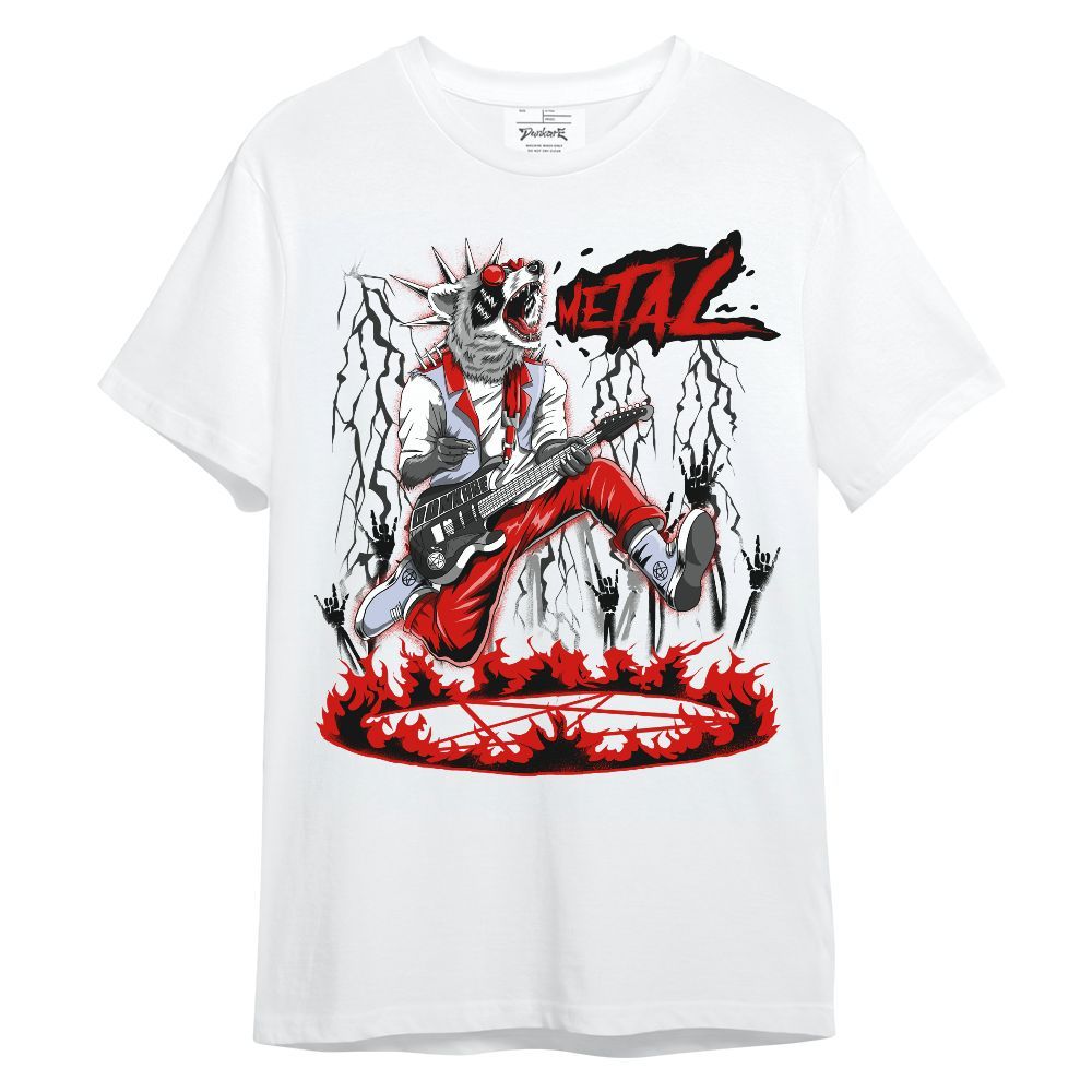 Shirt To Match Fire Red 6s - Punk Rock Raccoon Unisex Shirt
