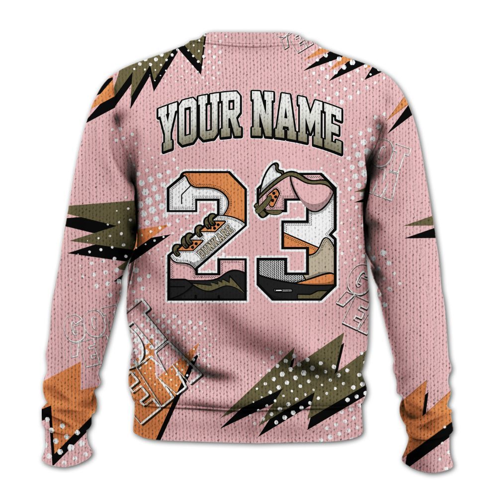 Sweater To Match SB Dunk Low Red Stardust - 23 Custom Name 5s Graphic