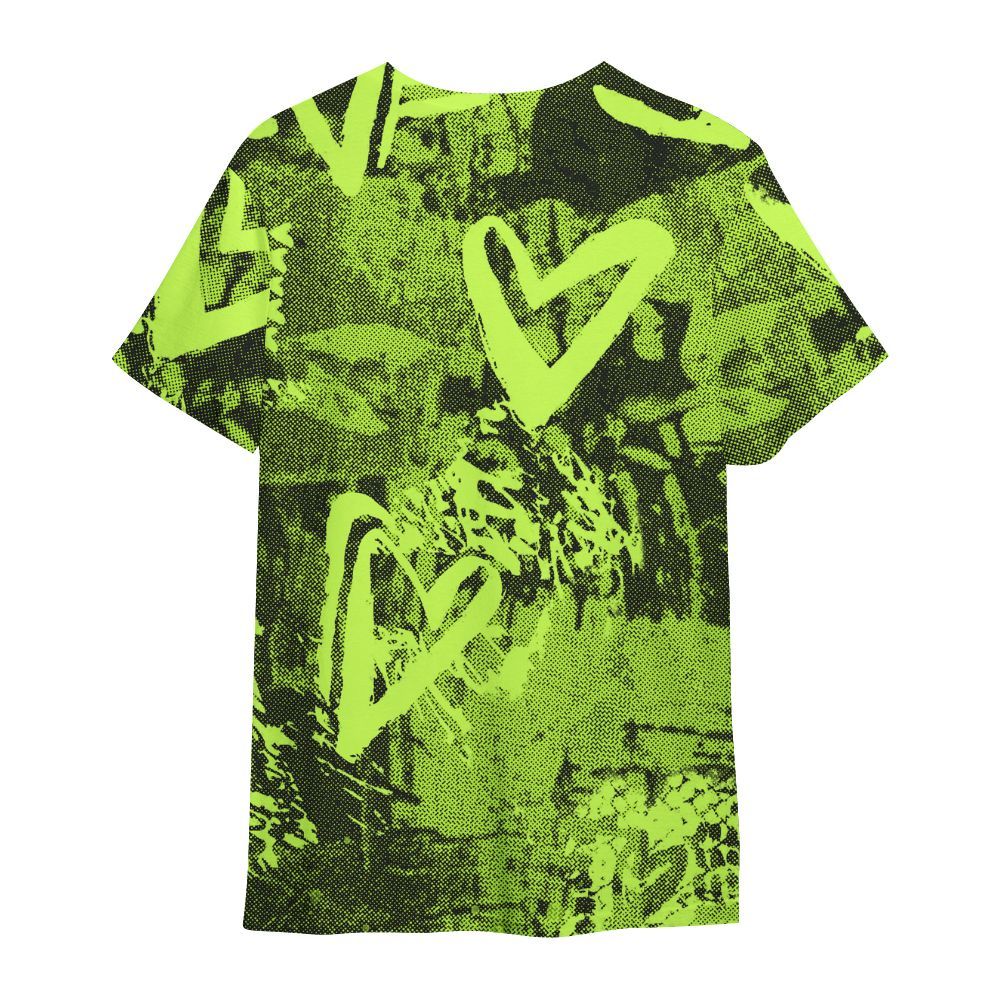 Shirt To Match Air Force 1 Low Dance Volt - Sneakerz Girlz Heart Grunge All Over Print