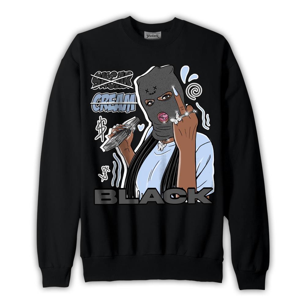 Sweatshirt To match Reverse Black White 6s Sweatshirt - Black Sugarcream Unique Graphic