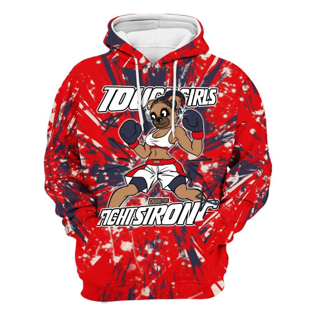 Hoodie To Match Low OG Howard University 1s - Gritty Girls Bear Luxury All Over Print