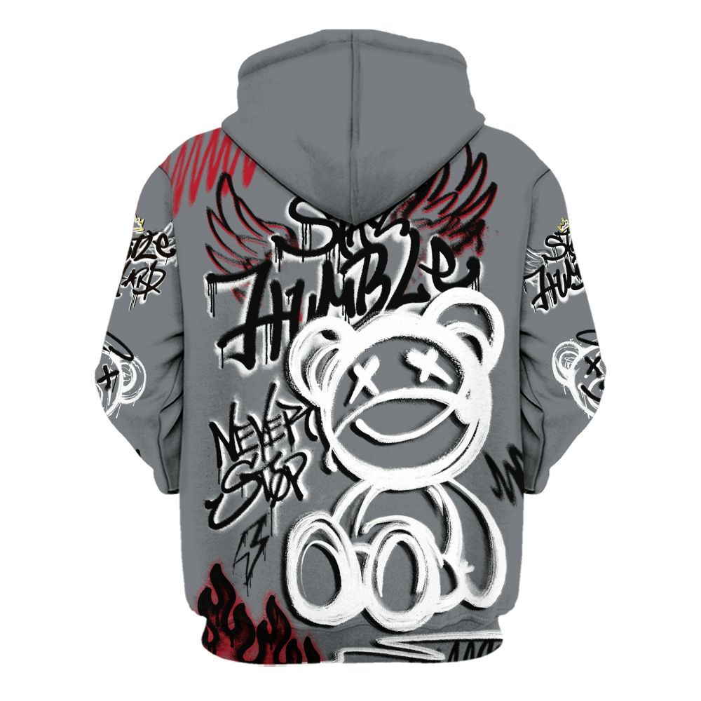 Hoodie To Match Retro Fire Red 9s - Humble Drip Streetwear Graffity All Over Print