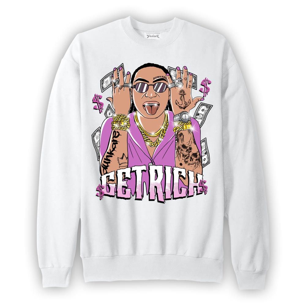 Sweatshirt To match Hyper Violet 4s Sweatshirt - Get Richz Unique Graphic