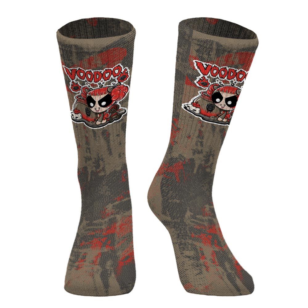 Sock To Match Olive 9s - Voodooz