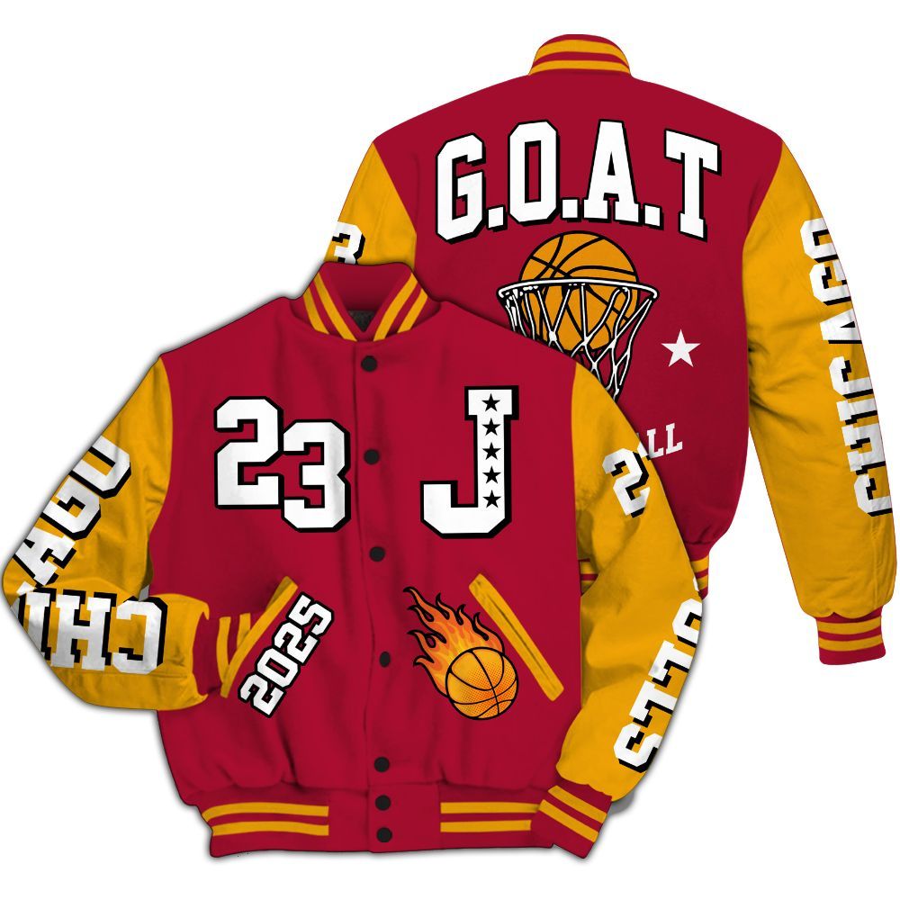 Varsity Jacket To Match Cardinal 7s - Chicago 23 Basketball All Over Print