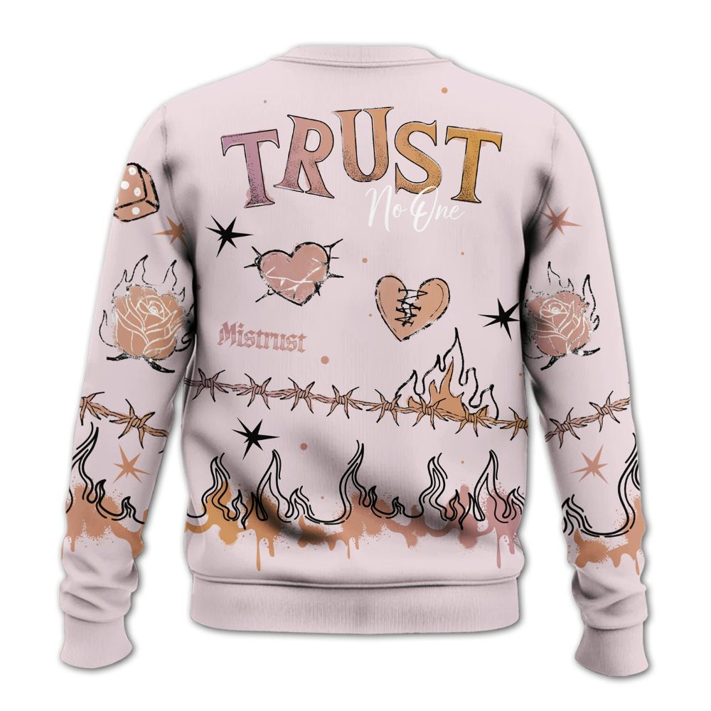 Sweatshirt To Match Book Sunrise 1s - Trust No One Snake-Bite Doodle Crayon All Over Print