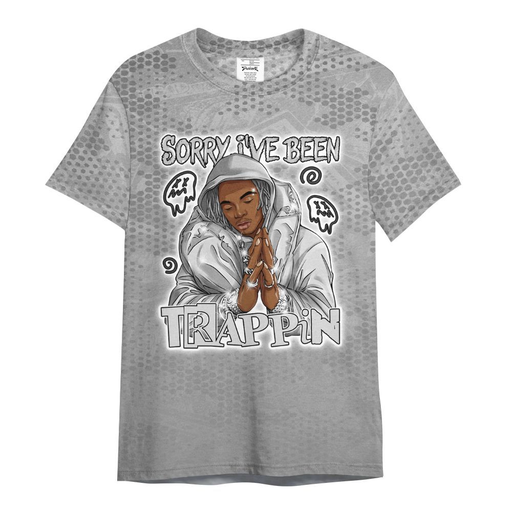 Shirt To Match Black Wolf Grey 12s - Trappin' Banknote All Over Print