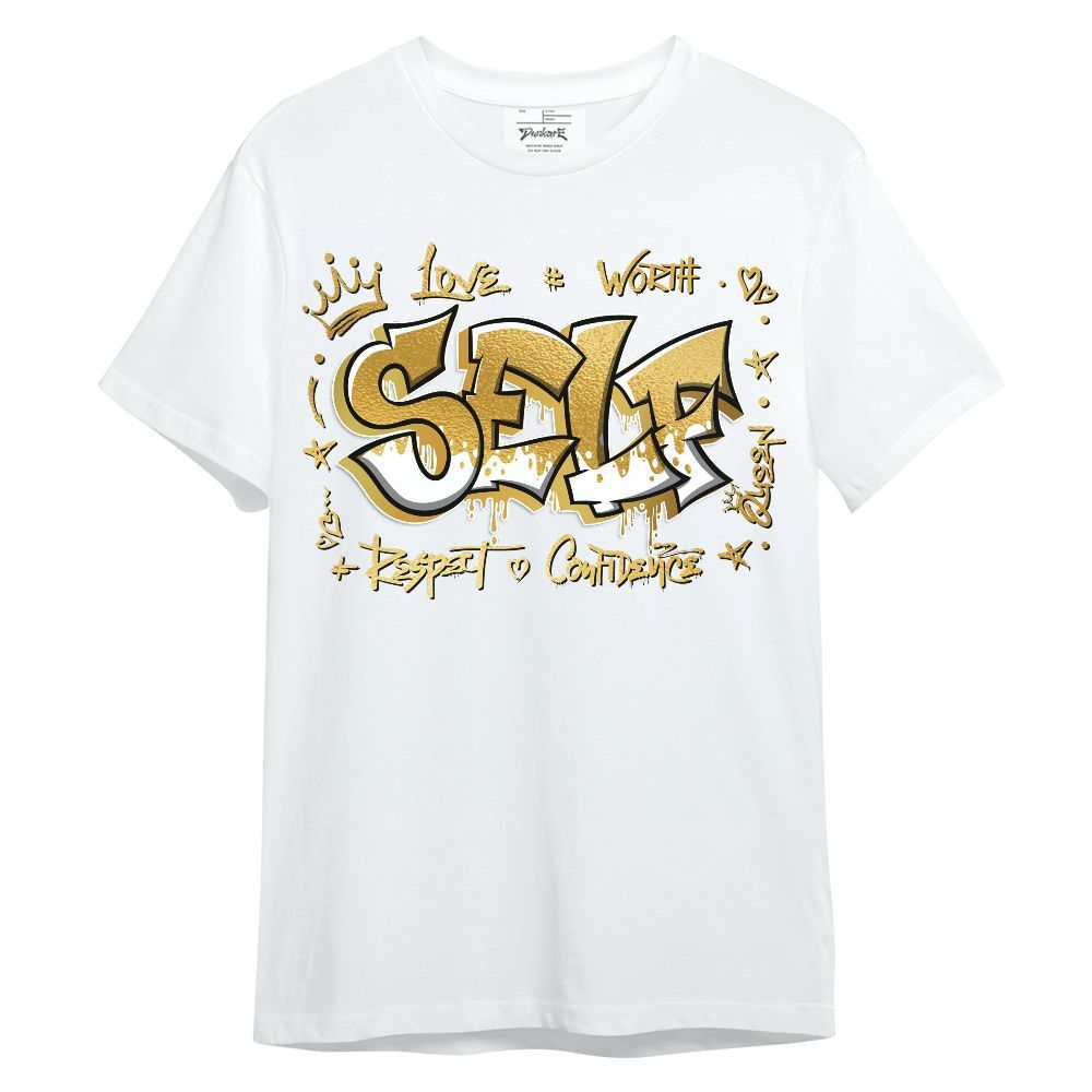 Shirt To Match Retro Low Mother's Day Metallic Gold 11s - Love Queen Self Graffiti Graphic