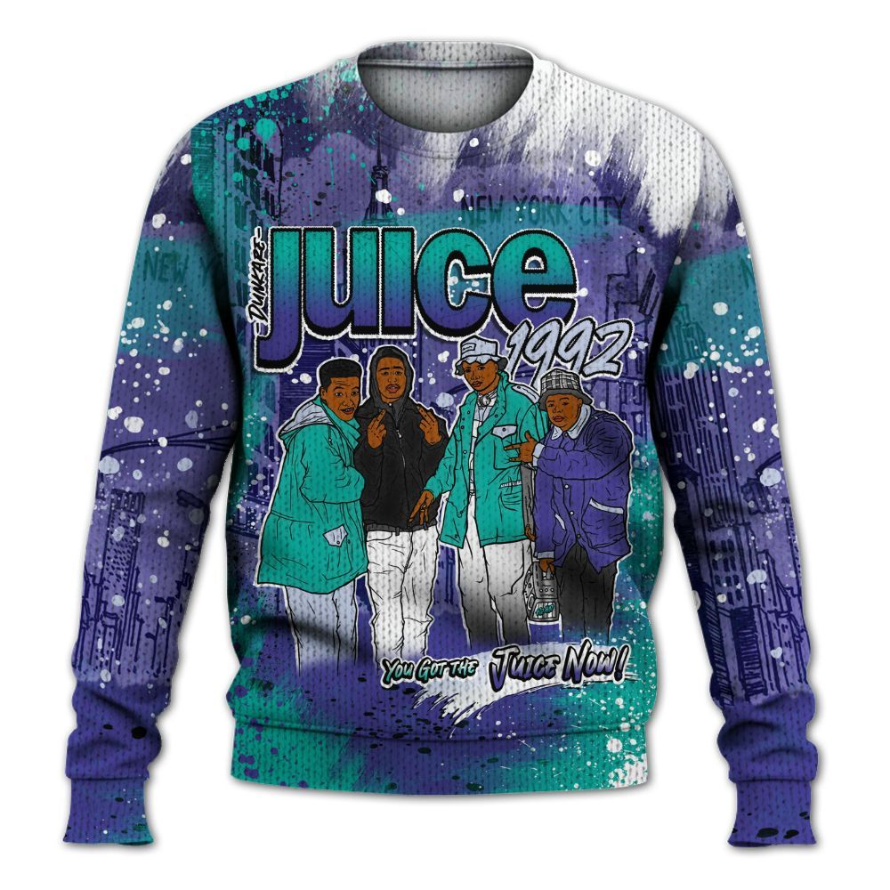 Sweater To Match Retro Grape 5s - You Got The Juice Graphic