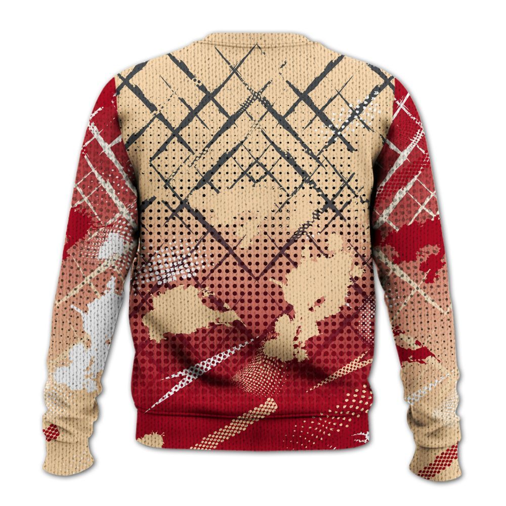 Sweater To Match Retro Pizza GS 4s - Halftone Stand Business Dripping Graphic