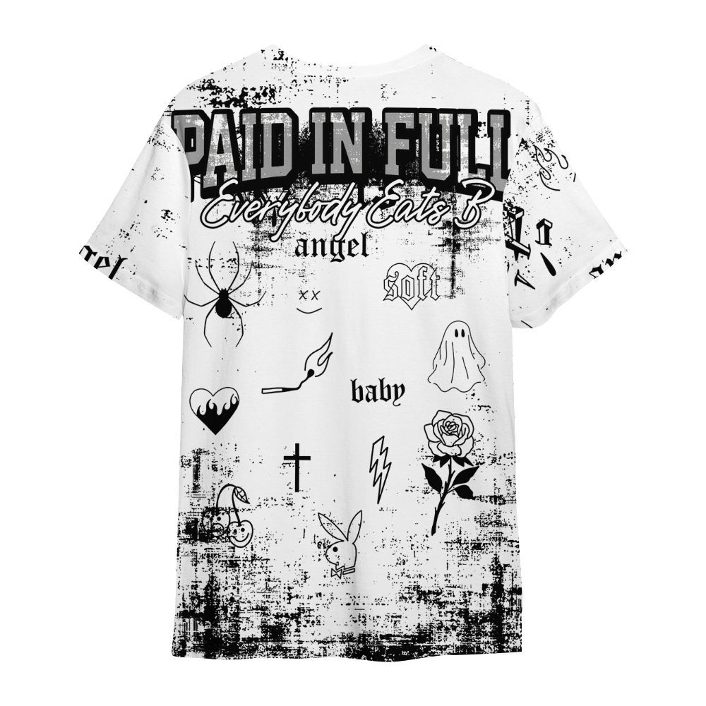 Shirt To Match OG Steel Grey 10s - Paid In Full Money All Over Print