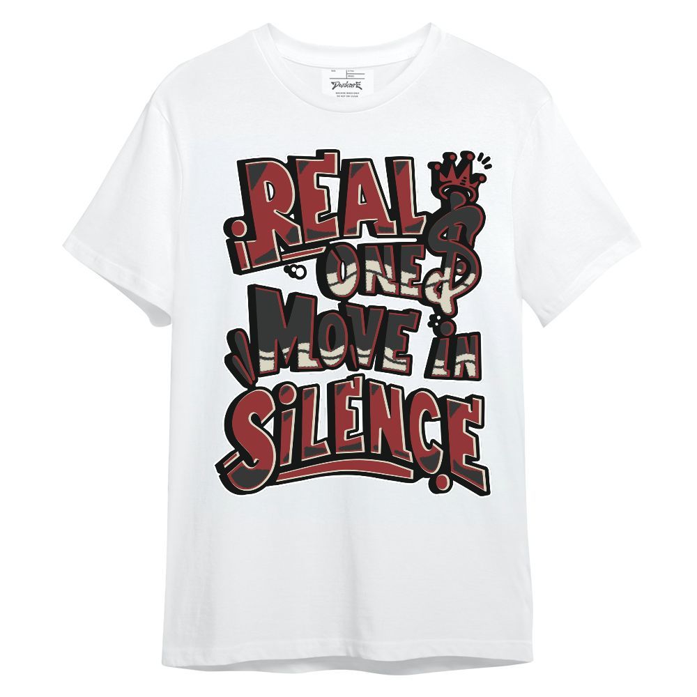 Shirt To Match High 85 Bred 1s - Ones Move In Silence Graphic Unisex Shirt