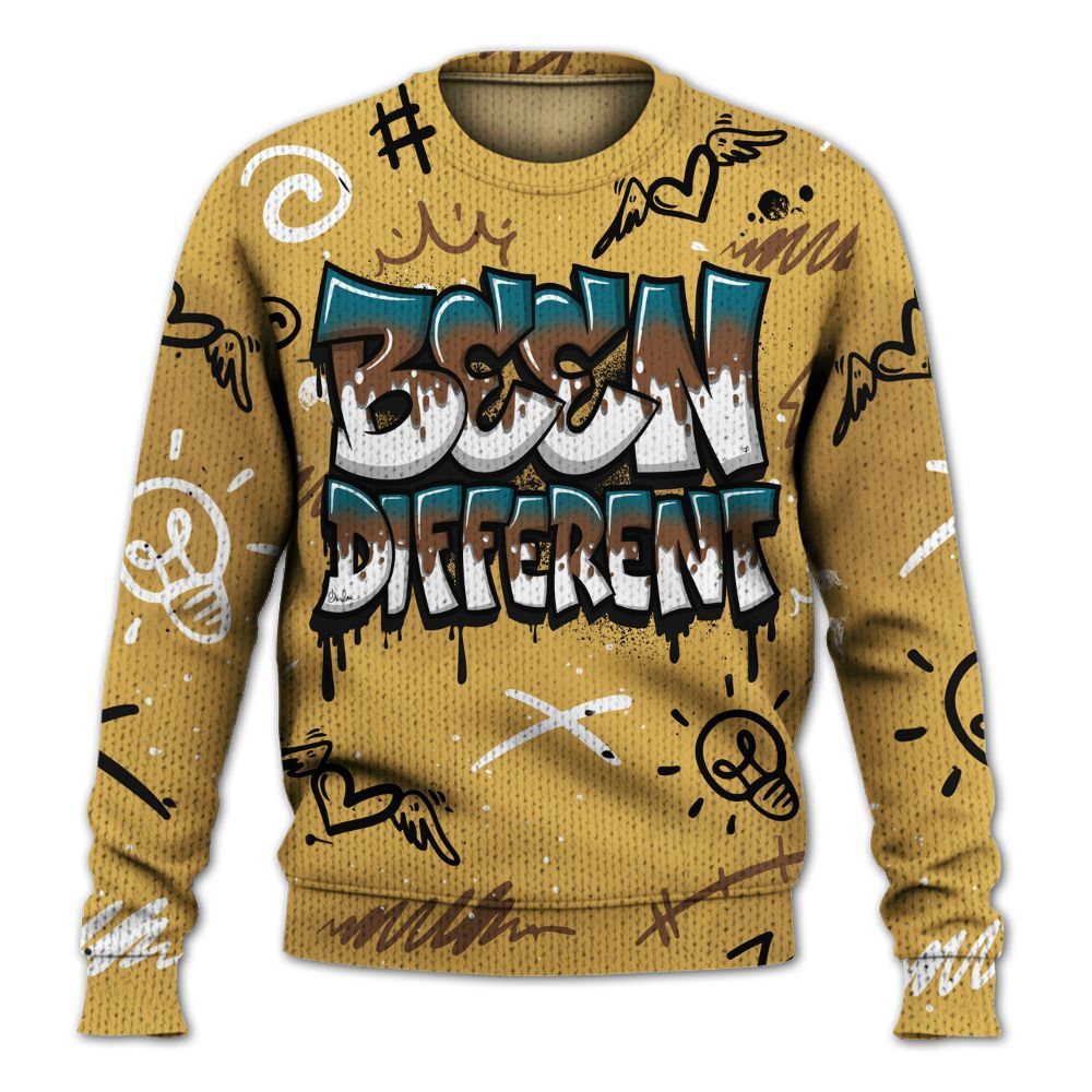 Knitted Sweater To Match Retro Cacao Wow 4s - Drip Been Di2ferent