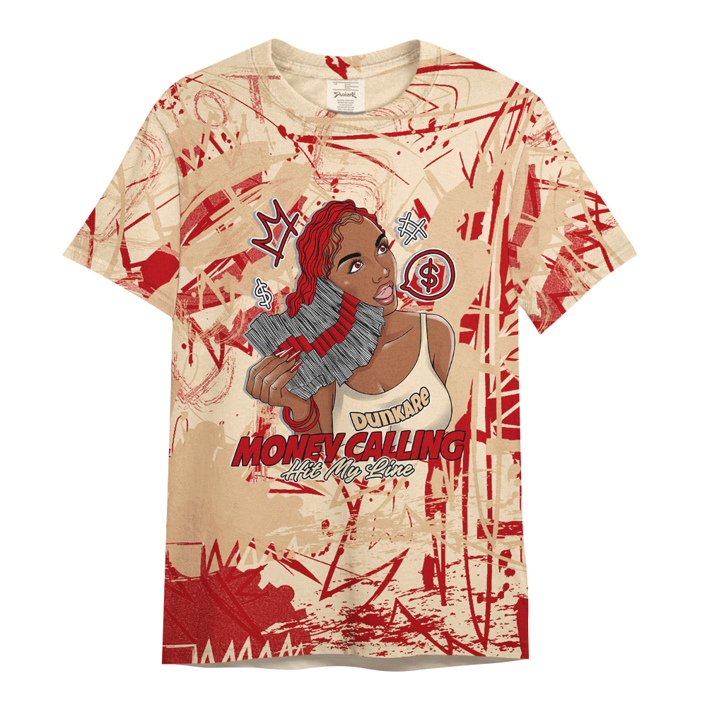 Shirt To Match Dunk Low Strawberry Waffle - Moneycall Unique Scratched Art Shirt Unisex
