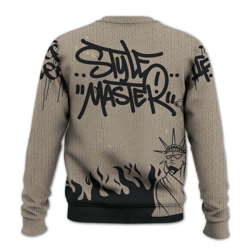 Knitted Sweater To Match AMM Retro Phantom 4s - Graphic Fck Around Find Out