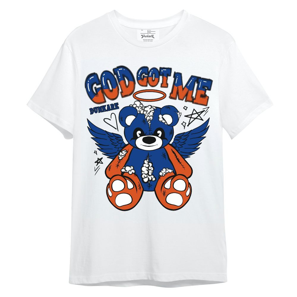 Shirt To Match Mid Knicks 1s - Gods Guides Me Bear Unisex Shirt