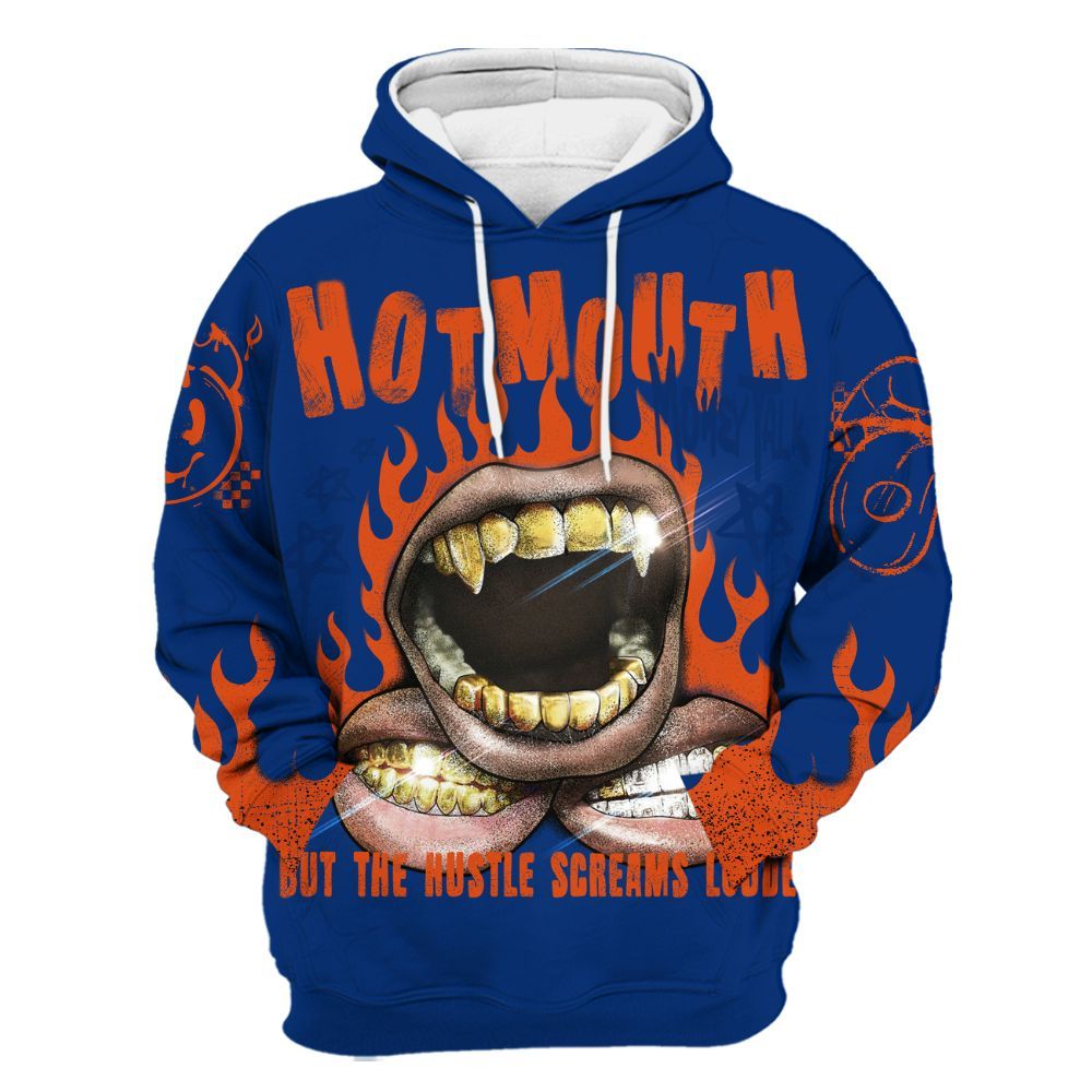 Hoodie To Match Mid Knicks 1s - Mouth Burning Street Style All Over Print