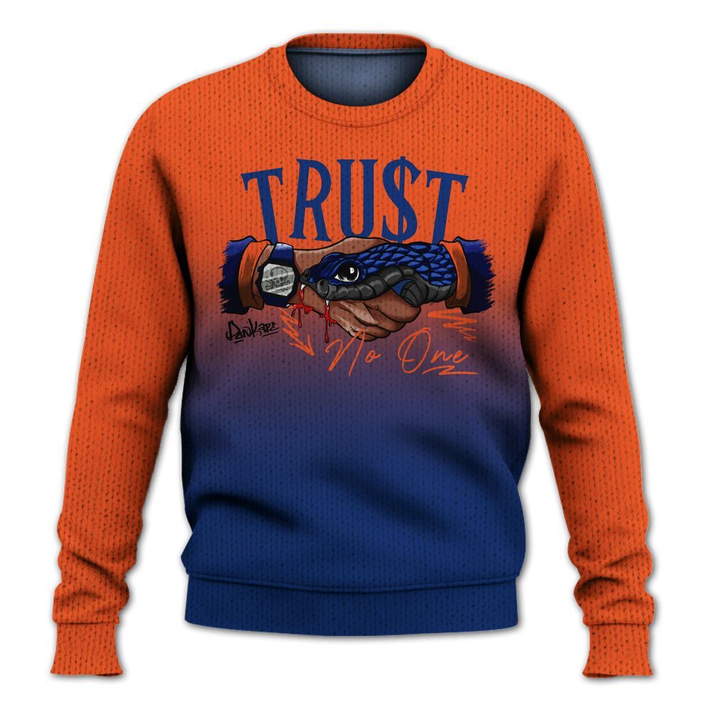 Knitted Sweater To Match Suede GS League - Snake Trust No One Drip