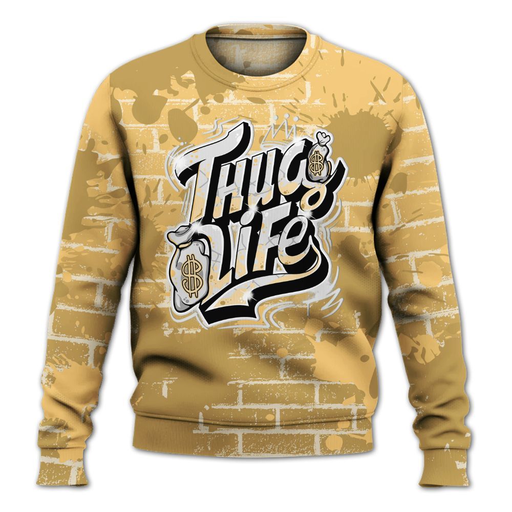 Sweatshirt To Match Craft Paris 6s - Free Thug Living Graphic Brick Art All Over Print