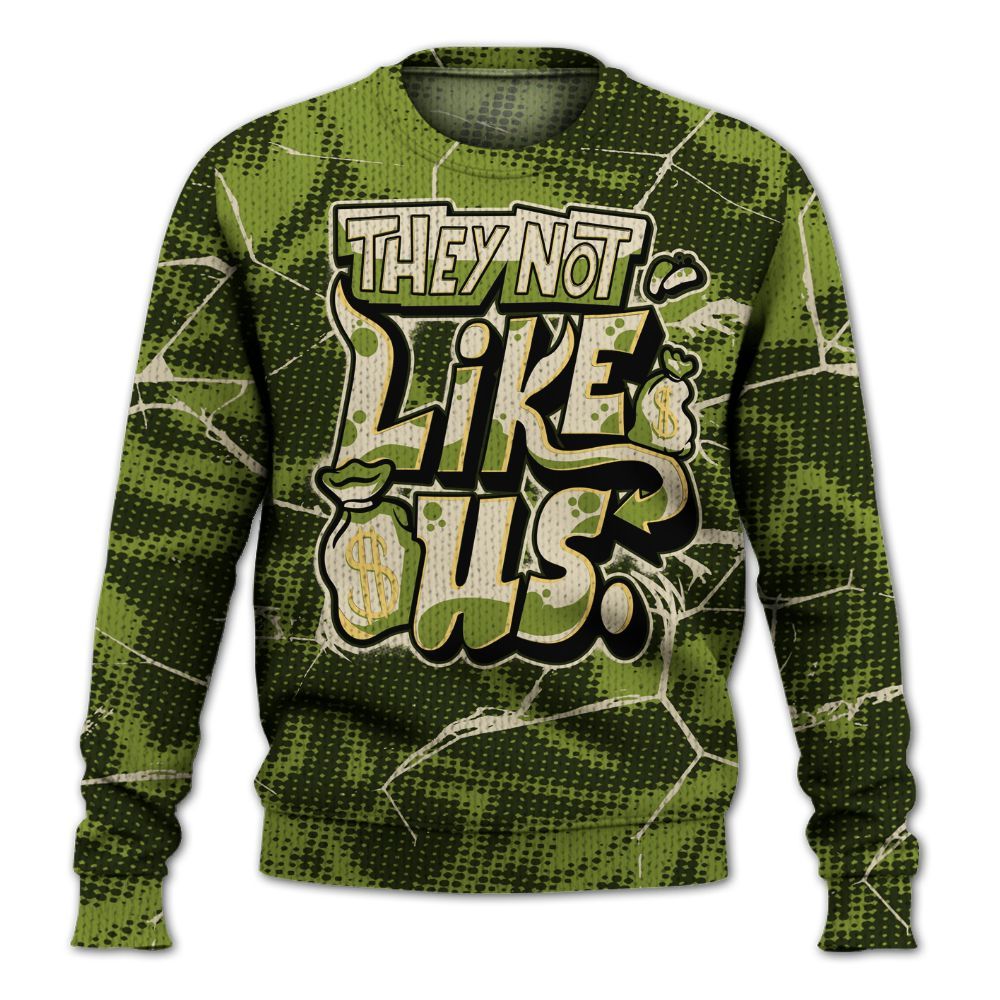 Knitted Sweater To Match SB Dunk Low Asparagus - Dislike Us Graphic