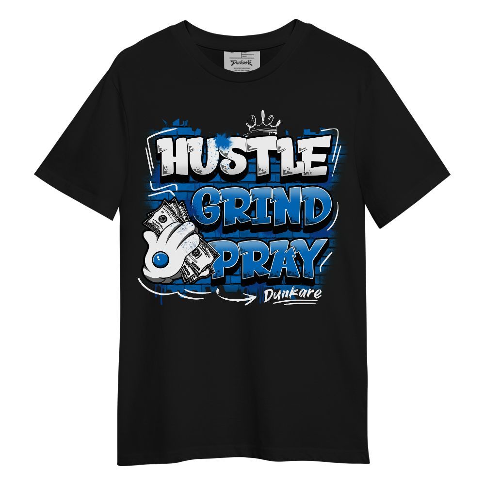Shirt To Match Blueberry 12s - Graphic Hustle Grind Pray Unisex Shirt