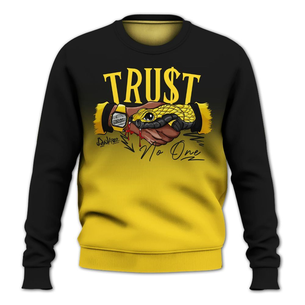 Sweatshirt To Match Retro Thunder 4s - Snake Trust No One Drip All Over Print