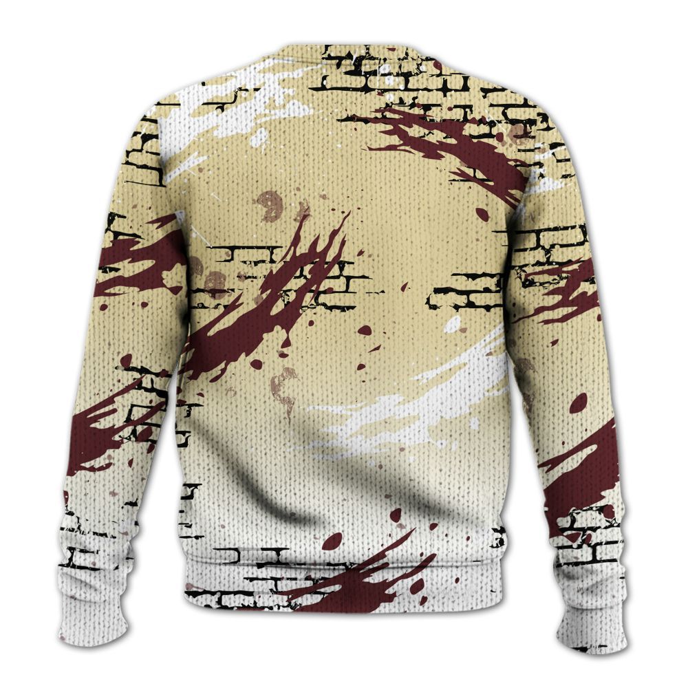 Knitted Sweater To Match Women Phantom 12s - Values Of Loyalty Drip